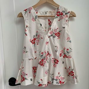 Rebecca Taylor Sleeveless Peplum Top